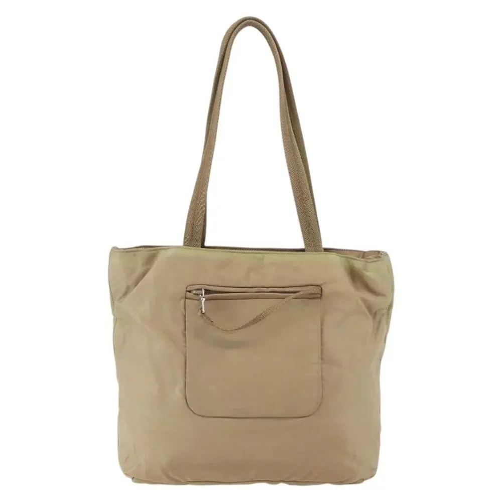 Prada Nylon Tote Bag Beige